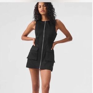 Alo Yoga black cargo dress